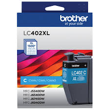 Brother LC402XLC Original Cyan Ink Cartridge High Yield