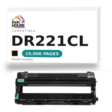 Brother DR221CL compatible black drum - Ink House