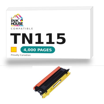 Brother TN115 compatible yellow toner cartridge - Ink House