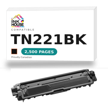 Brother TN221BK compatible black toner cartridge - Ink House