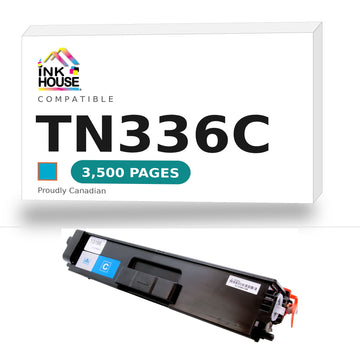 Brother TN336C compatible cyan toner cartridge - Ink House