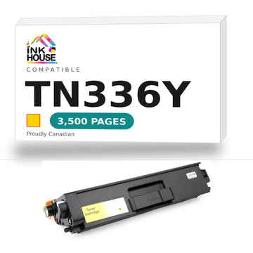 Brother TN336Y compatible yellow toner cartridge - Ink House