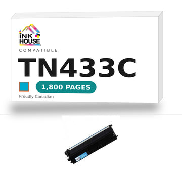 Brother TN433C compatible cyan toner cartridge - Ink House