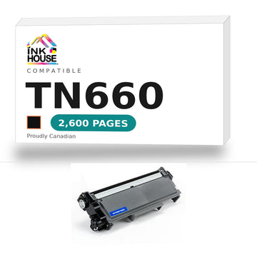 Brother TN660 compatible black toner cartridge - Ink House