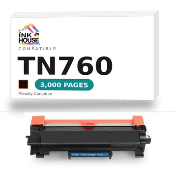 Brother TN760 compatible black toner cartridge - Ink House