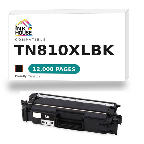 Brother TN810XLBK compatible black toner cartridge - Ink House