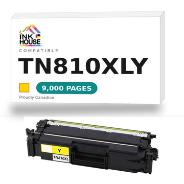 Brother TN810XLY compatible yellow toner cartridge - Ink House