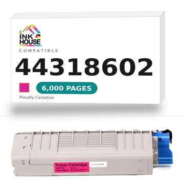 Okidata 44318602 M New Compatible Magenta Toner Cartridge