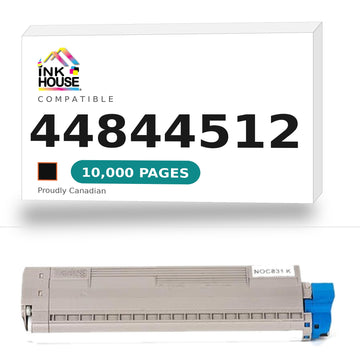Okidata 44844512 BK New Compatible Black Toner Cartridge