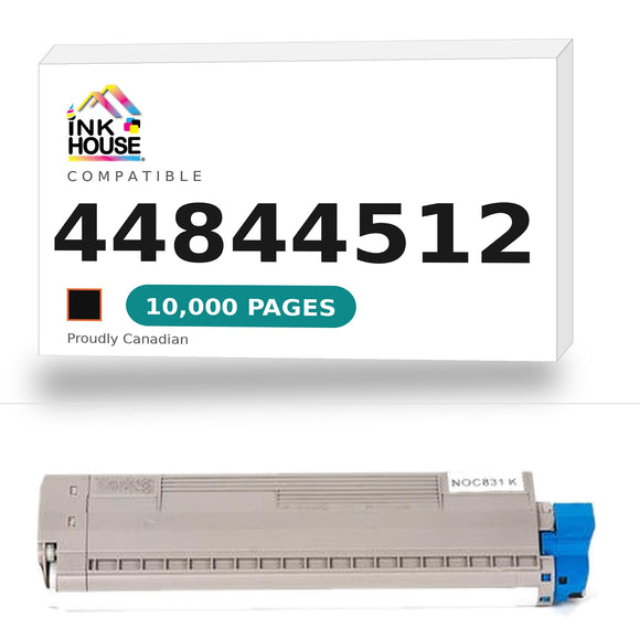 Okidata 44844512 BK New Compatible Black Toner Cartridge