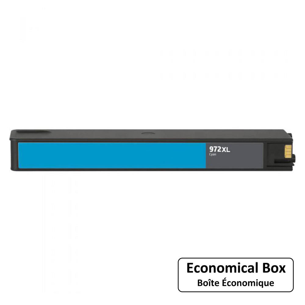 Remanufactured HP 972X L0R98AN Cyan PageWide Ink Cartridge High Yield (Updated CHIP)