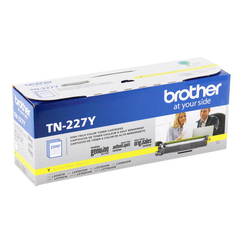 Brother TN227Y Original Yellow Toner Cartridge High Yield for use in HL-L3210CW, HL-L3230CDW, HL-L3270CDW, HL-L3290CDW, MFC-L3710CW, MFC-L3750CDW, MFC-L3770CDW