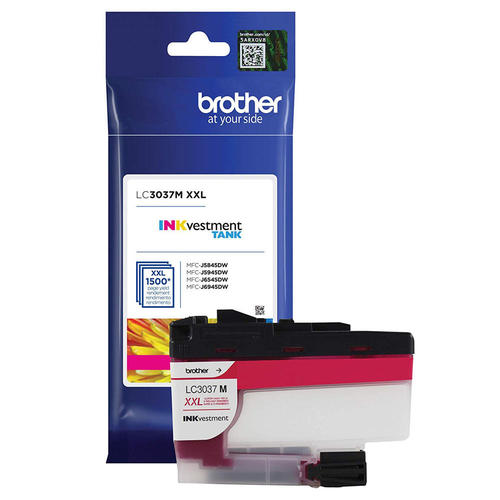 Brother LC3037M Original Magenta Ink Cartridge Extra High Yield for use in MFCJ5845DW, MFCJ5845DW XL, MFCJ5945DW, MFCJ6545DW, MFCJ6545DW XL, MFCJ6945DW
