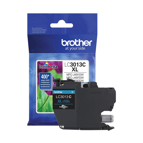 Brother LC3013XLC Original Cyan Ink Cartridge High Yield for use in MFCJ491DW, MFCJ497DW, MFCJ690DW, MFCJ895DW