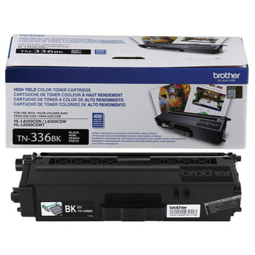 BROTHER TN336BK Original Black Toner Cartridge High Yield for use in HLL8250CDN, HLL8350CDW, HLL8350CDWT, MFCL8600CDW, MFCL8850CDW