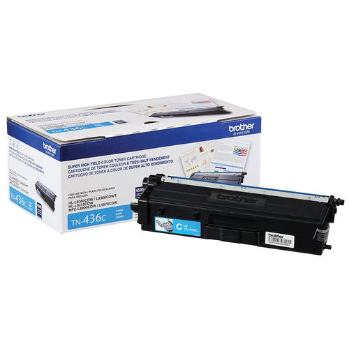 ORIGINAL Brother TN436 C  Cyan Toner Cartridge (High Yield of TN433 Cyan)