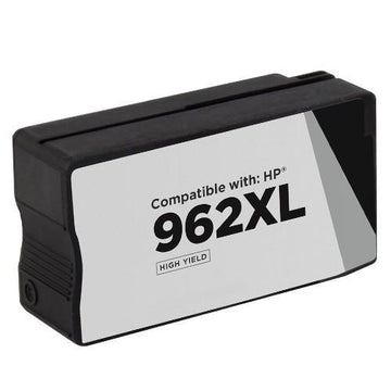 COMPATIBLE WITH HP 962XLBK Black Ink Cartridge High Yield (Updated CHIP)