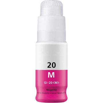 Canon GI20M Compatible Magenta Ink Bottle for use in PIXMA G5020, PIXMA G6020, PIXMA G7020