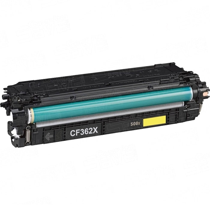 Compatible HP 508X CF362X Yellow Toner Cartridge High Yield 9500 Pages
