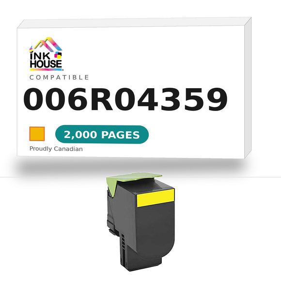 Xerox 006R04359 Remanufactured Yellow Toner Cartridge  With Chip