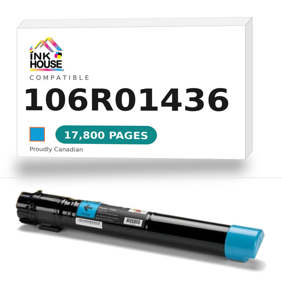 Compatible Xerox® 106R01436 Cyan Toner Cartridge, High Yield