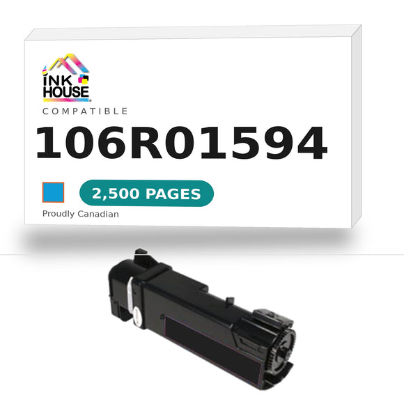 Compatible 106R01594 Cyan Toner Cartridge, HighYield, for Xerox 6500/Xerox 6505