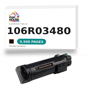 Compatible Cartridge for Xerox 106R03480 High Yield  Black Toner  ,For Xerox Phaser Series Phaser 6510 WorkCentre 6515