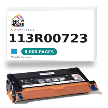 Compatible Xerox® 113R00723 Cyan Toner Cartridge, High Yield FOR XEROX 6180