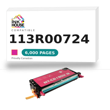 Compatible Xerox® 113R00724 Magenta Toner Cartridge, High Yield FOR XEROX 6180
