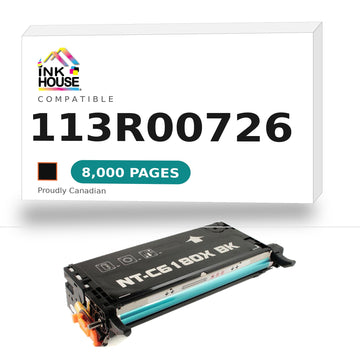 Compatible Xerox® 113R00726 BLACK Toner Cartridge, High Yield FOR XEROX 6180