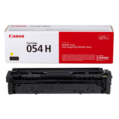 Canon 054H XL CRG 054Y H 3025C001 Original Yellow Toner Cartridge High Yield