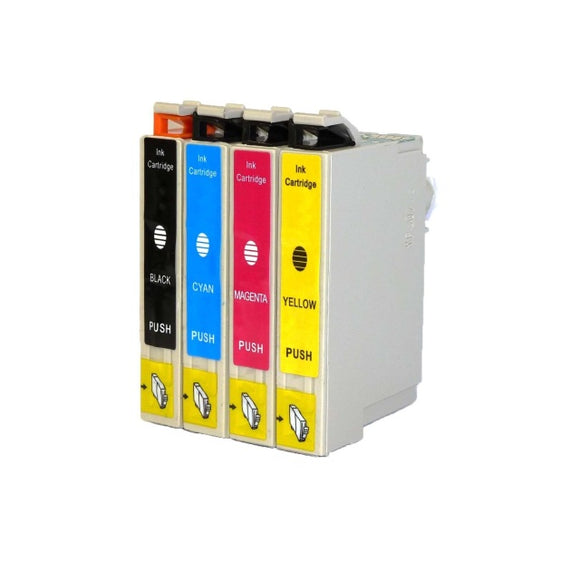 Epson T124 New Compatible Ink Cartridges Value Pack (BK/C/M/Y)