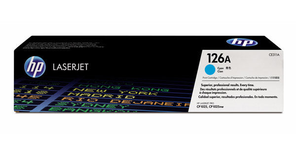 Original HP CE311A New Cyan Toner Cartridge (126A)