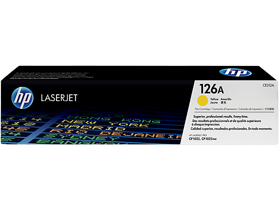 Original HP CE312A New Yellow Toner Cartridge (126A)