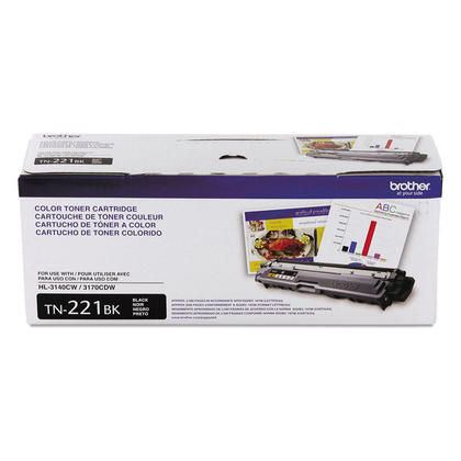 Original Brother TN221 BK New Black Toner Cartridge