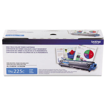 Original Brother TN225 C New Cyan Toner Cartridge (High Capacity Version of TN221C)