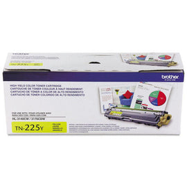 Original Brother TN225 Y New Yellow Toner Cartridge (High Capacity Version of TN221)
