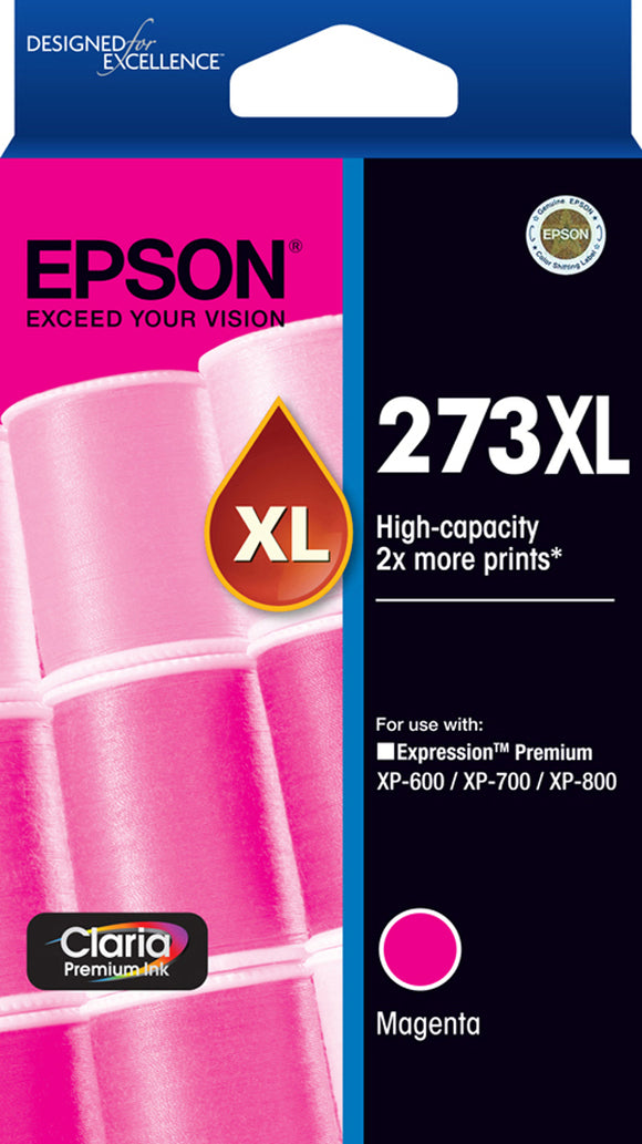 Original Epson® T273XL320 Claria Magenta Ink Cartridge, HighCapacity