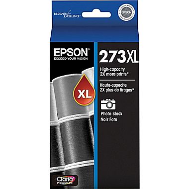 Original Epson® T273XL120 Claria Photo Black Ink Cartridge, HighCapacity
