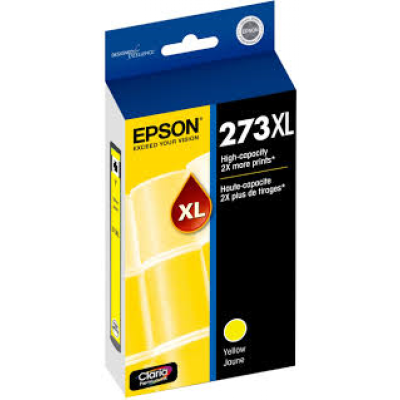 Original Epson® T273XL420 Claria Yellow Ink Cartridge, HighCapacity