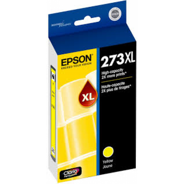 Original Epson® T273XL420 Claria Yellow Ink Cartridge, High-Capacity