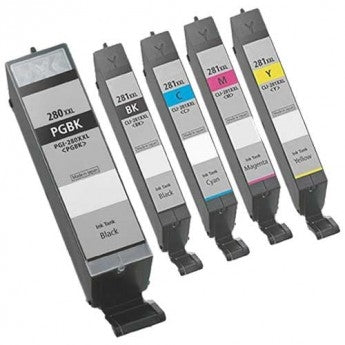 Canon PGI-280XXL CLI-281XXL Compatible Ink Cartridge Combo Extra High Yield