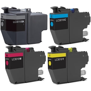 Generic Brother LC3019 XXL Ink Cartridge Combo Extra High Yield BK/C/M/Y