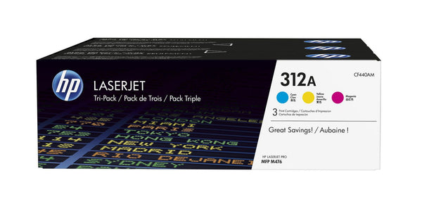 Original HP CF381,382,383 Combo Toner Cartridge (Hp 312a Cyan,Magenta,Yellow)