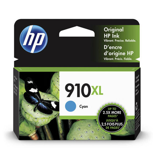 HP 910XL Original Cyan High Yield Ink Cartridges for use in OfficeJet 8018, 8020, 8022, 8025, 8028, 8035