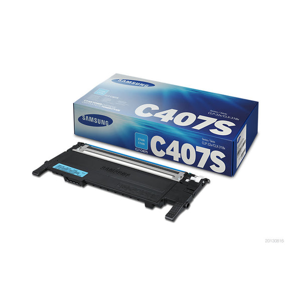 Original Samsung CLTC407S New Cyan Toner Cartridge