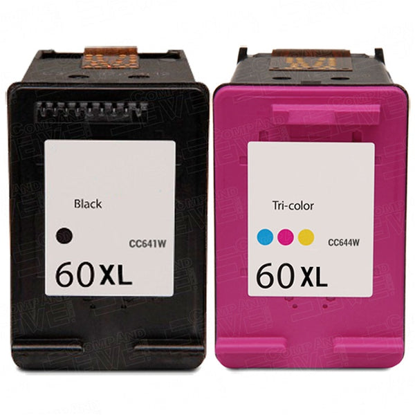 HP 60XL Black & Color Remanufactured Combo Pack - High Capacity