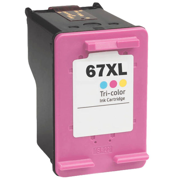 Compatible HP 67XL 3YM58AN TriColor High Yield Ink Cartridge