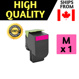 Remanufactured  Lexmark 80C1HM0 (801HM) Magenta Toner Cartridge