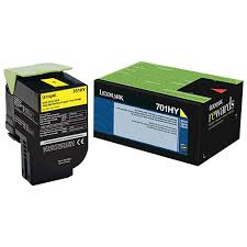 Original LEXMARK YELLOW TONER 701HY  CS310DN/410N/410DN 3K (70C1HY0)
